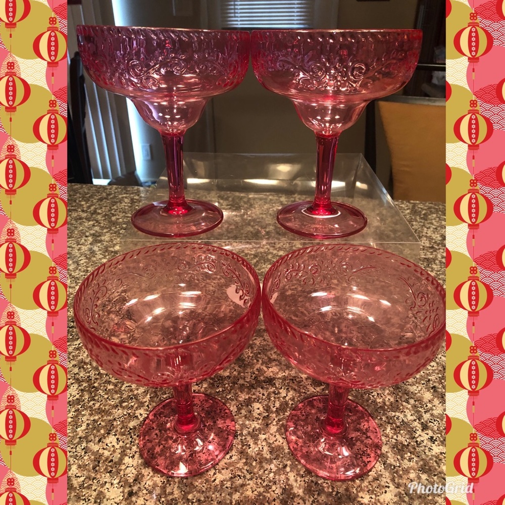 Margarita glasses (pink)